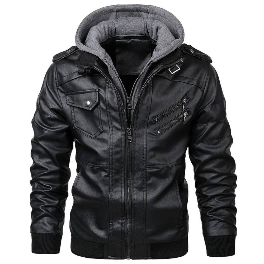 CHAQUETA RUST NEGRA